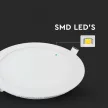 V-TAC Süllyeszthető kör alakú PRÉMIUM MINI LED panel 22W 4000K - 216423
