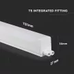 V-TAC LED Bútorvilágító kapcsolóval T5 16W 120CM Samsung chip 6000K - 21697