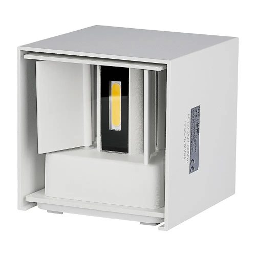 V-TAC 5W led fali lámpatest szögletes, fehér 3000K - IP65 - 217079