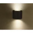 V-TAC 5W led fali lámpatest kerek, fekete 3000K - IP65 - 217081