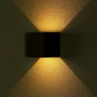 V-TAC 5W led fali lámpatest szögletes, fekete 4000K - IP65 - 217087