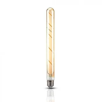  V-TAC Borostyán LED izzó filament COG  E27 T30 5W 2200K - 217142