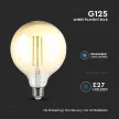 V-TAC Borostyán LED izzó filament COG  E27 G125 8W 2200K - 217155