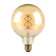V-TAC Borostyán spirál LED izzó filament COG  E27 G125 5W 1800K - 217216