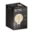 V-TAC Borostyán spirál LED izzó filament COG  E27 G95 5W 1800K - 217217