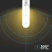 V-TAC Átlátszó LED izzó filament COG  E27 T30 2W 3000K - 217251