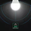 V-TAC LED izzó  E27 A60 8.5W 200° 3000K gömb (Cree Chip) - 2172606