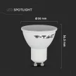 V-TAC LED spotlámpa  csomag (3 db) GU10 4.5W 100° 6500K  - 217271