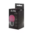 V-TAC LED izzó filament COG  E27 G45 2W pink kisgömb - 217410