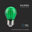 V-TAC LED izzó filament COG  E27 G45 2W zöld kisgömb - 217411