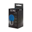 V-TAC LED izzó filament COG  E27 G45 2W kék kisgömb - 217412