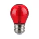 V-TAC LED izzó filament COG  E27 G45 2W piros kisgömb - 217413
