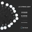 V-TAC 20 x 0.5W LED Fényfüzér 10m 20 izzó EU 6000K - 217440