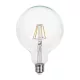 V-TAC Átlátszó LED izzó filament COG  E27 G125 12.5W 3000K nagygömb - 217453