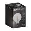 V-TAC Átlátszó LED izzó filament COG  E27 G125 12.5W 3000K nagygömb - 217453