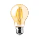 V-TAC Borostyán LED izzó filament COG  E27 A60 12W 2200K gömb - 217457