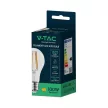 V-TAC Átlátszó LED izzó filament COG  E27 A70 12W 4000K gömb - 217459