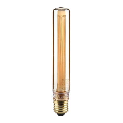 V-TAC Borostyán LED filament COG lámpa E27 T30 2W 1800K - 217473