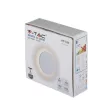 V-TAC 5W led fali lámpatest kerek, fehér 3000K - IP65 - 217524