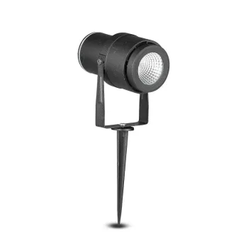   V-TAC LED 12W leszúrható kerti lámpa - fekete - 3000K - 217544