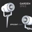 V-TAC LED 12W leszúrható kerti lámpa - fehér - 4000K - 217548