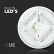 V-TAC LED mennyezeti lámpa tejfehér búrával 24W 3 az 1-ben - 217607