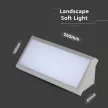 V-TAC 12W LED kültéri lámpa IP65 szürke színű 6400K - 218235