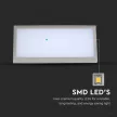 V-TAC 20W LED kültéri lámpa IP65 szürke színű 3000K - 218236