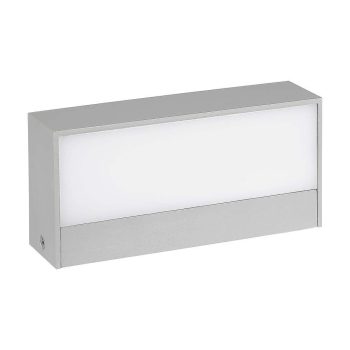   V-TAC 9W LED Fel/Le világító kültéri lágy fény IP65 szürke színű 4000K - 218240