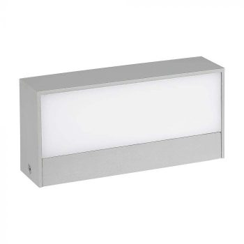   V-TAC 9W LED Fel/Le világító kültéri lágy fény IP65 szürke színű 6400K - 218241