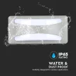 V-TAC 12W LED Fali lámpa lágy fényű IP65 szürke színű 3000K - 218245