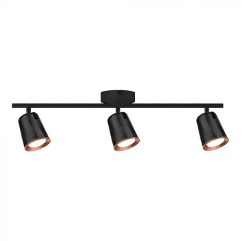 V-TAC LED 15W mennyezeti lámpa fekete  - 3000K - 218259