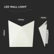 V-TAC LED fali lámpatest 5W fehér 3000K - IP65 - 218280