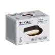 V-TAC LED fali lámpatest 5W fekete 4000K - IP65 - 218289