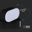 V-TAC LED fali lámpatest 5W fekete 4000K - IP65 - 218289