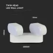 V-TAC 10W LED Fali lámpa mozgatható fehér színű 3000K - IP65 - 218292