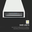 V-TAC LED fali lámpatest 6W fehér 3000K - IP65 - 218295