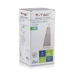 V-TAC LED fali lámpatest 6W fekete 4000K - IP65 - 218298