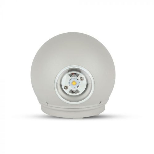 V-TAC 6W LED Fali világítás IP65 szürke színű kerek 4000K - 218305