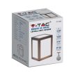 V-TAC 12W LED Fali lámpa szürke színű 3000K - IP65 - 218337