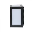 V-TAC 12W LED Fali lámpa fekete színű 4000K - IP65 - 218341