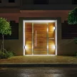 V-TAC LED 12W Fali világítás négyzet forma - fekete - 3000K - IP65 - 218543