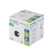 V-TAC 4W led fali lámpatest gömb, fekete 3000K - IP65 - 218553