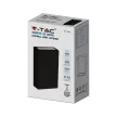 V-TAC 4W LED Fali lámpa fekete színű 6400K - IP65 - 218563