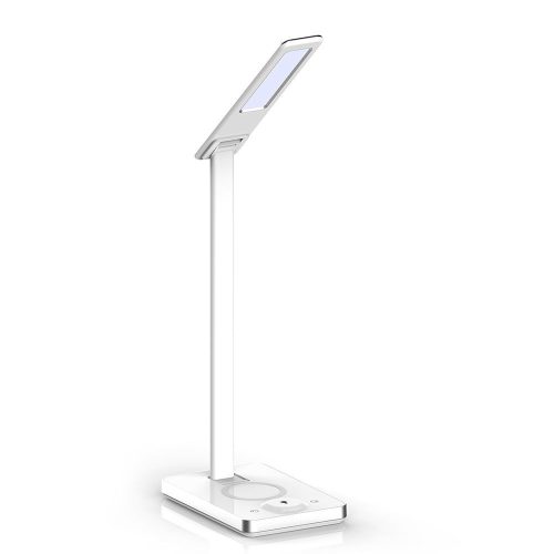 V-TAC LED asztali lámpa 7W 3 az 1-ben vezeték nélküli telefon töltővel - fehér - 218603