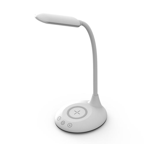 V-TAC LED asztali lámpa 4W 3 az 1-ben vezeték nélküli telefon töltővel - fehér - 218605