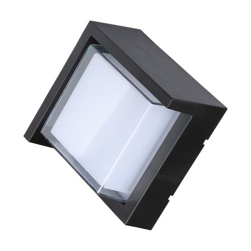V-TAC LED Fali világítás négyzet forma 7W IP65 3000K - fekete - 218610