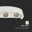 V-TAC 6W LED Fali lámpa IP54 fehér 4000K - 218614