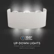 V-TAC 6W LED Fali lámpa IP54 fehér 4000K - 218614