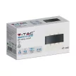 V-TAC 8W LED Fali lámpa IP54 fekete 3000K - 218619